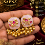 Pink fancy earring